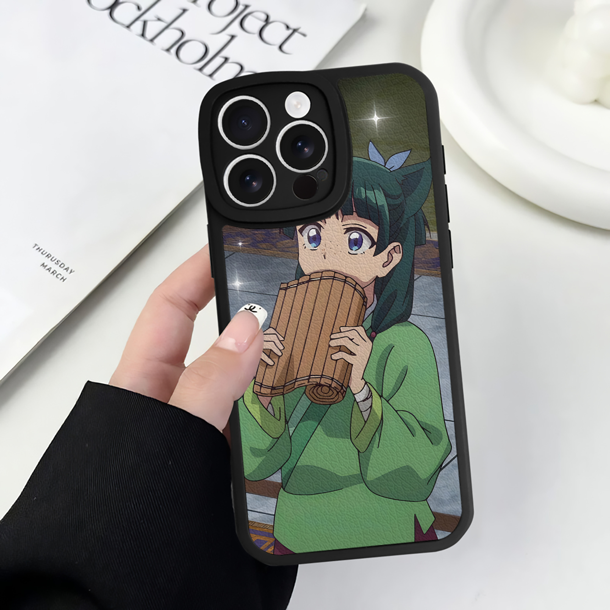 薬屋のひとりごと The Apothecary Diaries 【iPhone 16シリーズ対応】シリコンスマホケース（レザー調） 材質：シリコン